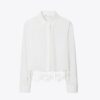 Chemise en popeline ornée de cristaux Chemise en popeline ornée de cristaux