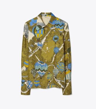 Chemise en twill de soie
