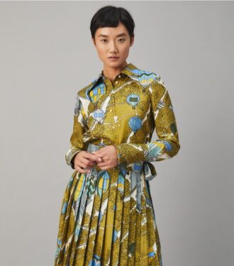 Chemise en twill de soie