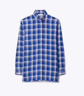 Chemise en viscose à carreaux