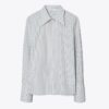 Chemise rayée en popeline de coton Chemise rayée en popeline de coton