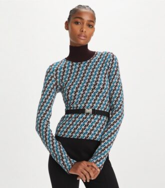 Col roulé jacquard