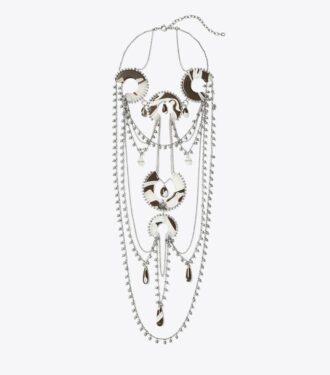 Collier en perles et résine Collier en perles et résine