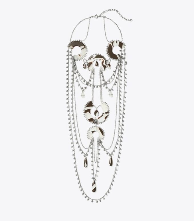 Collier en perles et résine Collier en perles et résine