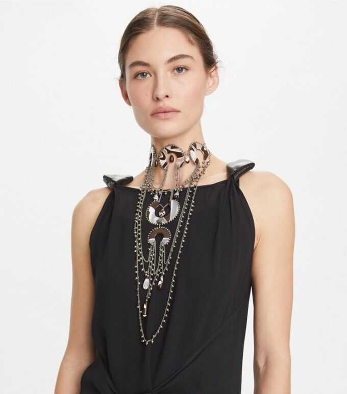 Collier en perles et résine Collier en perles et résine