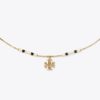 Collier pendentif barre émaillée Kira Collier pendentif barre émaillée Kira
