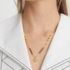Collier pendentif barre émaillée Kira Collier pendentif barre émaillée Kira