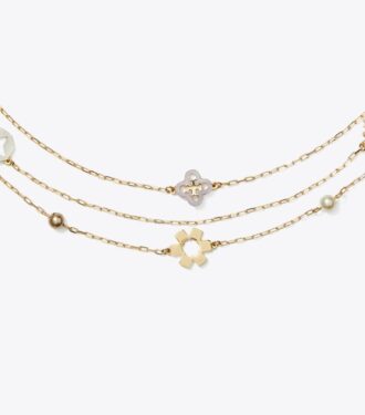Collier à plusieurs rangs Forget Me Not