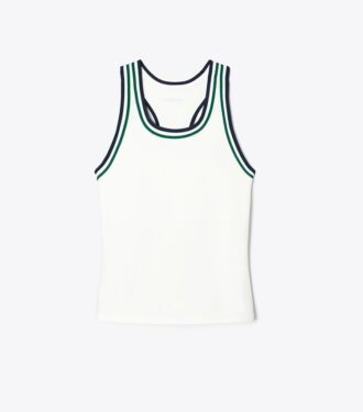 Débardeur de tennis à dos nageur en jersey performant Débardeur de tennis à dos nageur en jersey performant