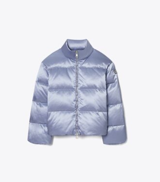 Doudoune en viscose satinée