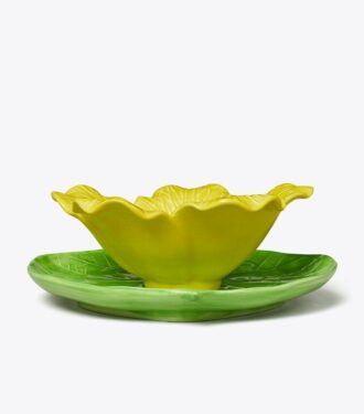 Ensemble bol et assiette Lily Pad
