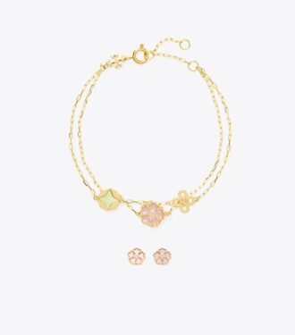 Ensemble cadeau bracelet et boucles d&rsquo;oreilles Forget Me Not