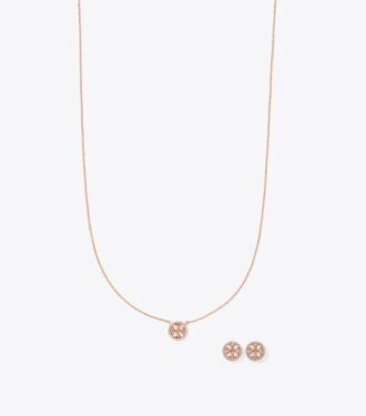 Ensemble cadeau collier pendentif et boucles d’oreilles Miller Pavé Ensemble cadeau collier pendentif et boucles d’oreilles Miller Pavé