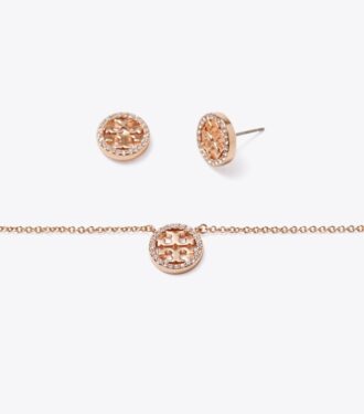 Ensemble cadeau collier pendentif et boucles d’oreilles Miller Pavé Ensemble cadeau collier pendentif et boucles d’oreilles Miller Pavé