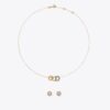 Ensemble collier et boucles d&rsquo;oreilles Icon Pavé