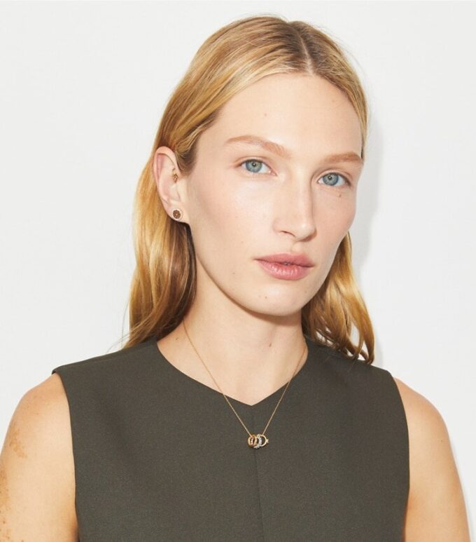 Ensemble collier et boucles d&rsquo;oreilles Icon Pavé