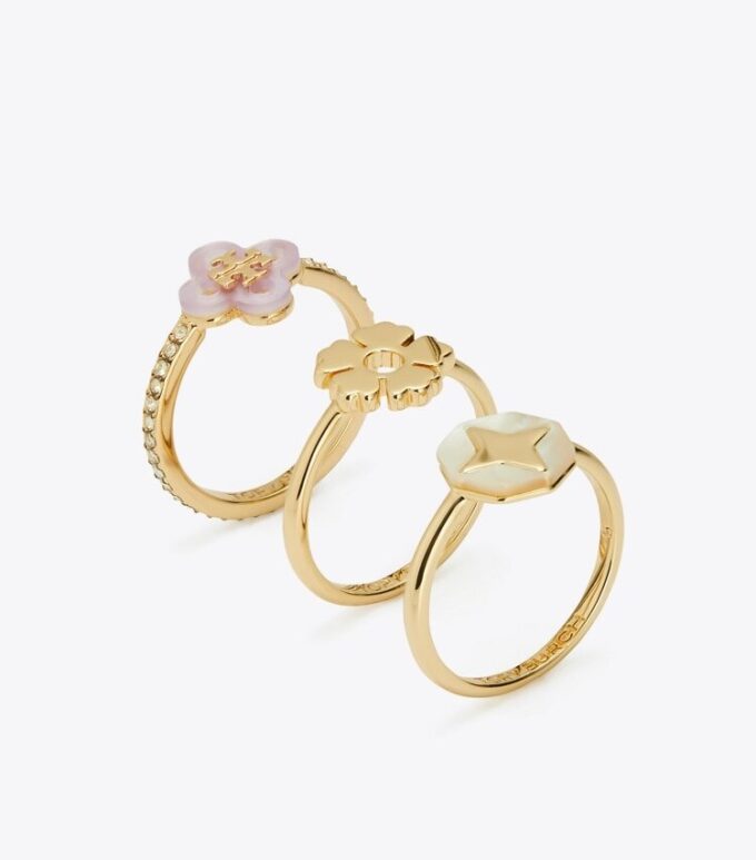 Ensemble de bagues empilables Forget Me Not Ensemble de bagues empilables Forget Me Not