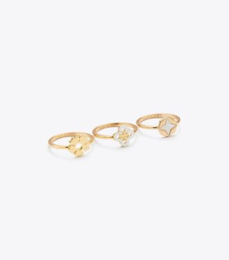 Ensemble de bagues empilables Forget Me Not