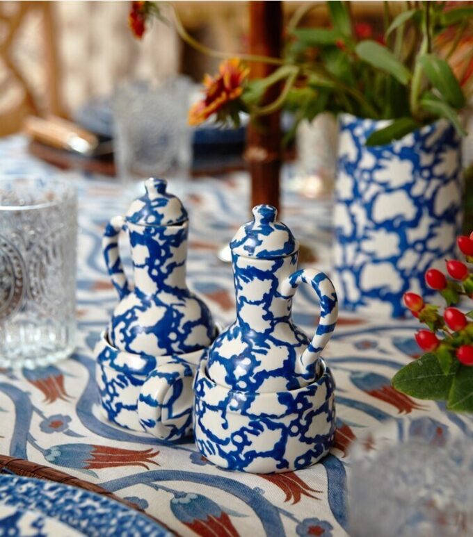 Ensemble huile et vinaigre Spongeware Ensemble huile et vinaigre Spongeware