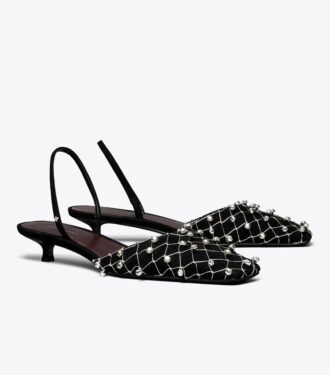Escarpins à bride arrière