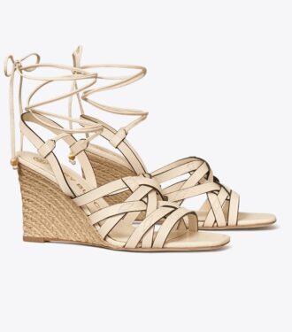 Espadrilles compensées à motif tressé Espadrilles compensées à motif tressé