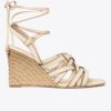 Espadrilles compensées à motif tressé Espadrilles compensées à motif tressé