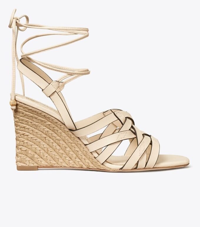 Espadrilles compensées à motif tressé Espadrilles compensées à motif tressé