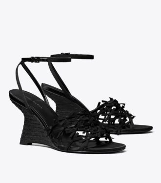 Espadrilles à mini nœud compensées