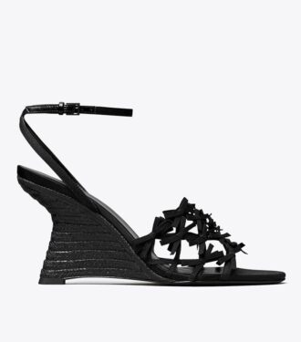 Espadrilles à mini nœud compensées