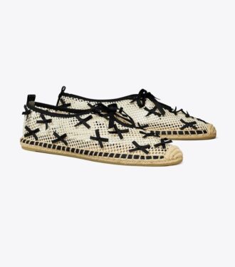 Espadrilles à mini nœuds en maille Espadrilles à mini nœuds en maille