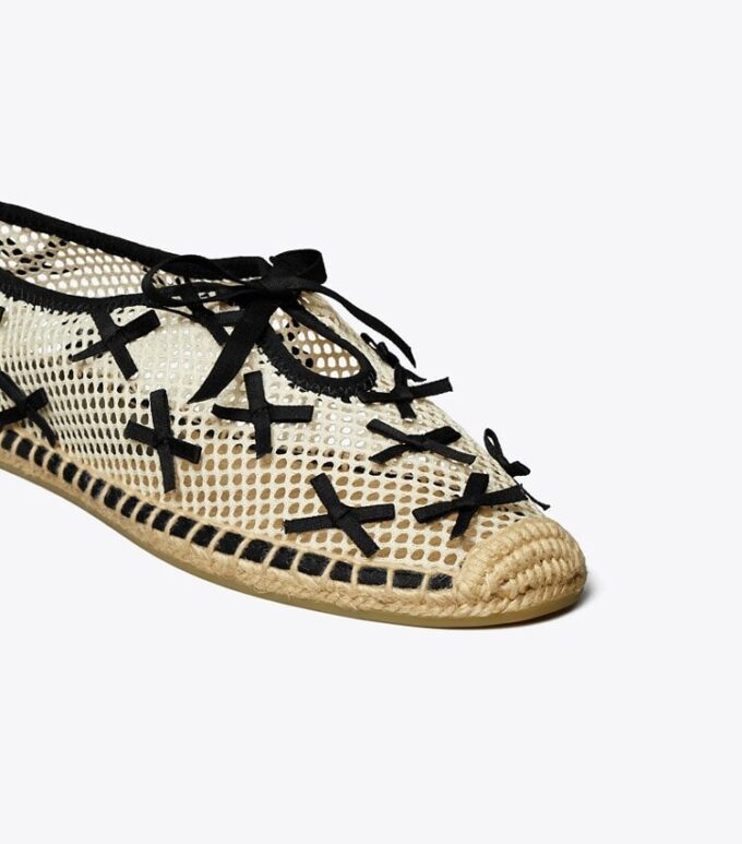 Espadrilles à mini nœuds en maille Espadrilles à mini nœuds en maille