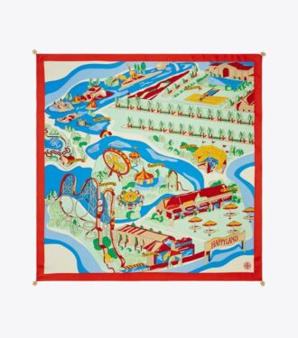 Foulard carré en soie Summer Carnival Foulard carré en soie Summer Carnival