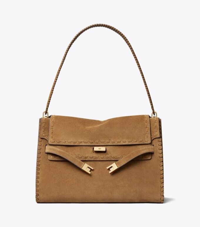 Grand sac à bandoulière en daim Lee Radziwill Grand sac à bandoulière en daim Lee Radziwill