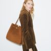 Grand sac seau Romy en daim Grand sac seau Romy en daim