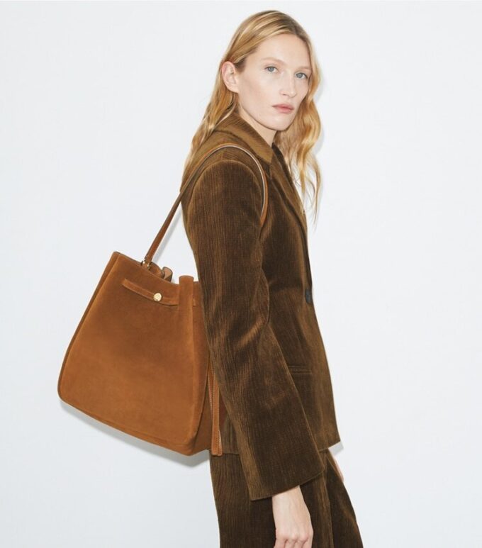 Grand sac seau Romy en daim Grand sac seau Romy en daim