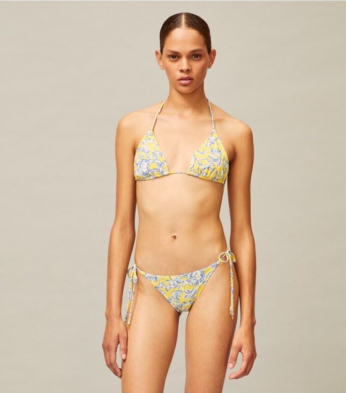 Haut de bikini à ficelles imprimé Haut de bikini à ficelles imprimé