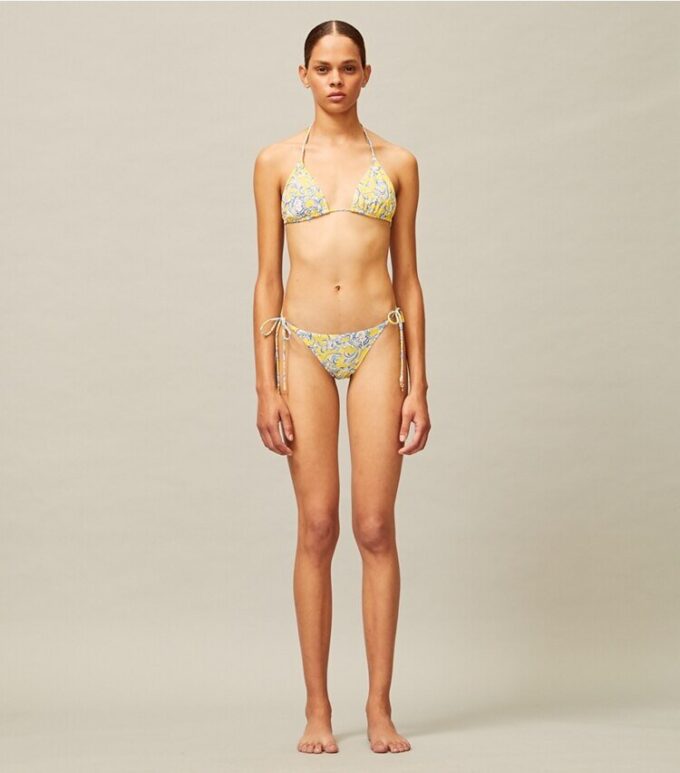 Haut de bikini à ficelles imprimé Haut de bikini à ficelles imprimé