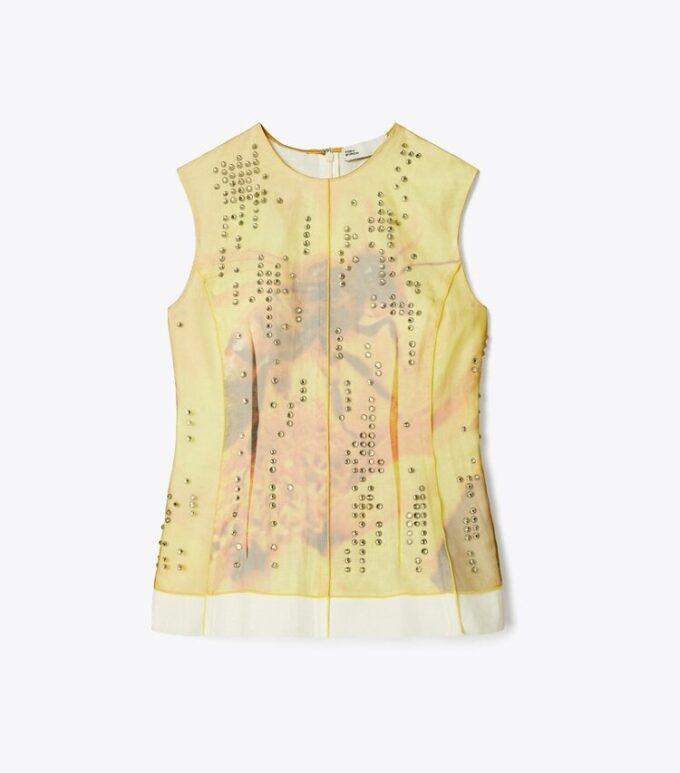 Haut en organza imprimé Haut en organza imprimé