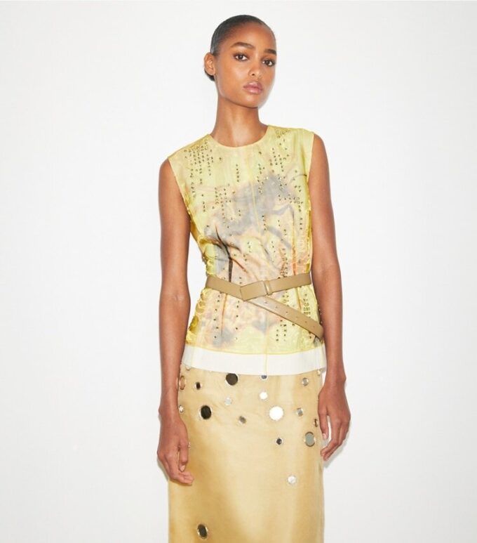 Haut en organza imprimé Haut en organza imprimé