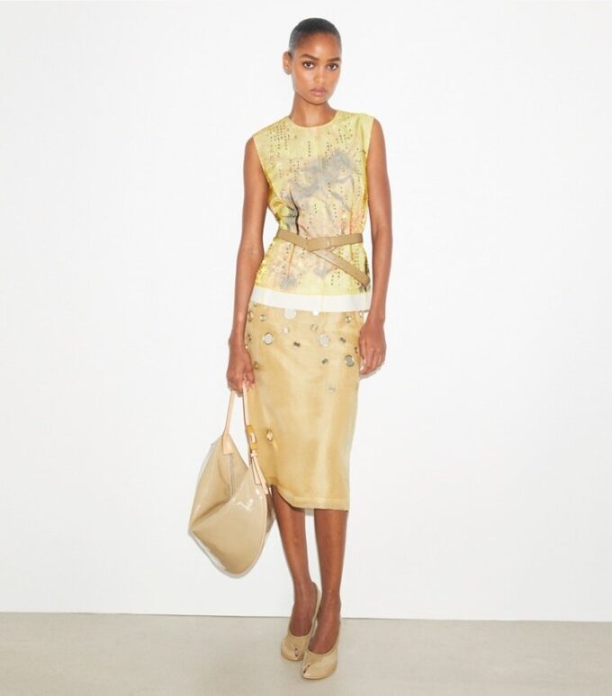 Haut en organza imprimé Haut en organza imprimé