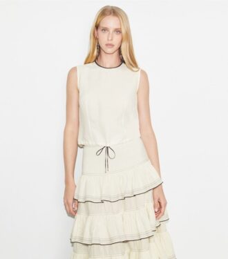 Haut en viscose et lin