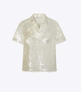 Haut orné de paillettes