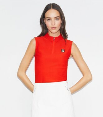 Haut zippé en polyester