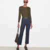 Jean évasé court