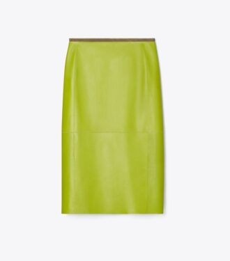 Jupe crayon en cuir