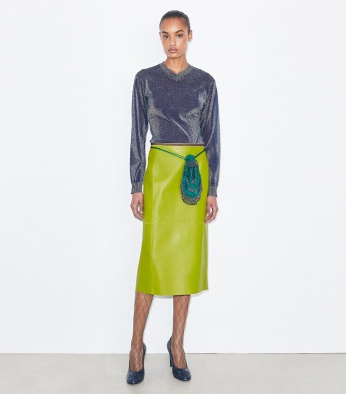 Jupe crayon en cuir Jupe crayon en cuir