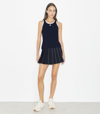 Jupe de tennis brodée en X