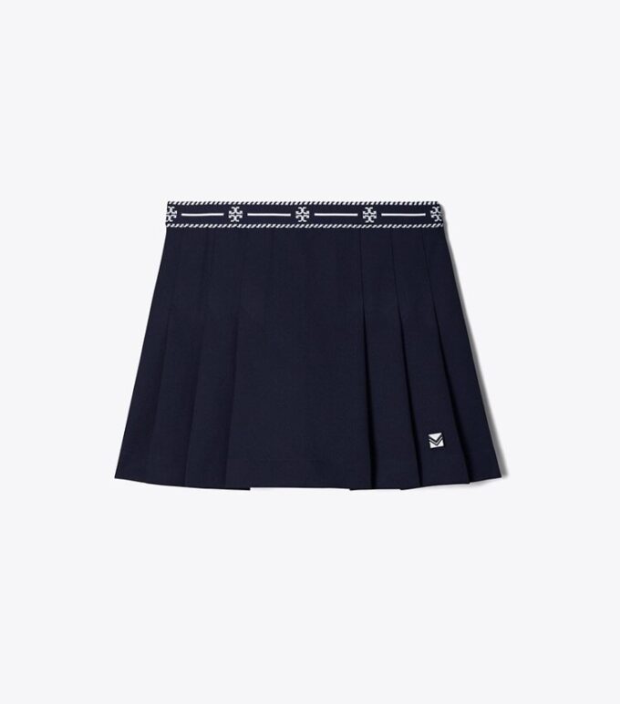 Jupe de tennis en twill technique avec bande logo Jupe de tennis en twill technique avec bande logo