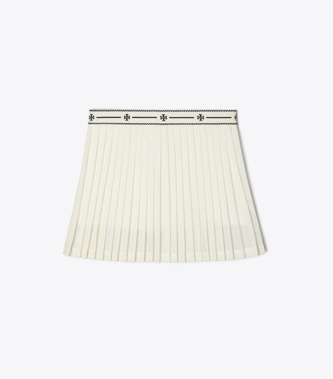 Jupe de tennis plissée en maille
