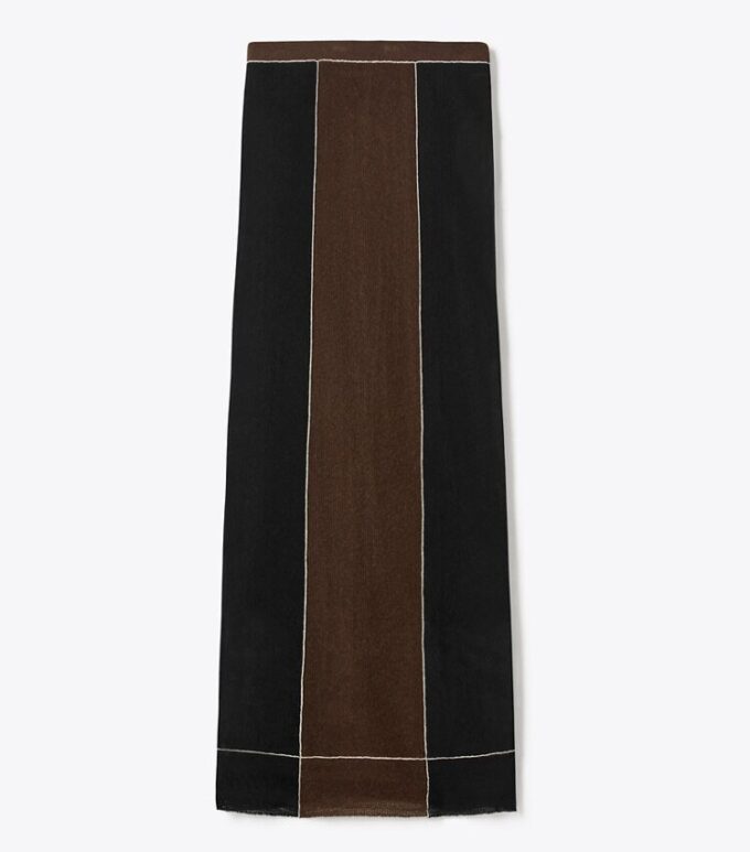 Jupe en laine color block Jupe en laine color block